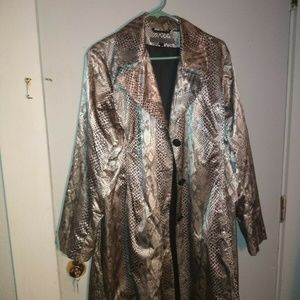 Via Spiga Animal Print Jacket/Raincoat NWOT